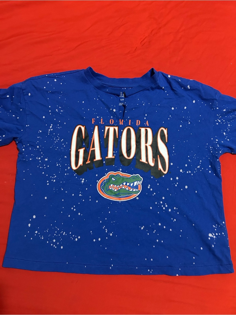 Women's WEAR by Erin Andrews Royal Florida Gators Cropped Top Sz-Small